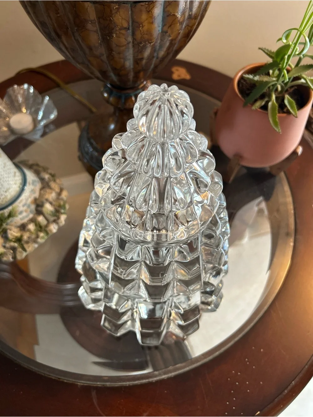 Holiday Crystal Candy Dish by Williams Sonoma *NEW